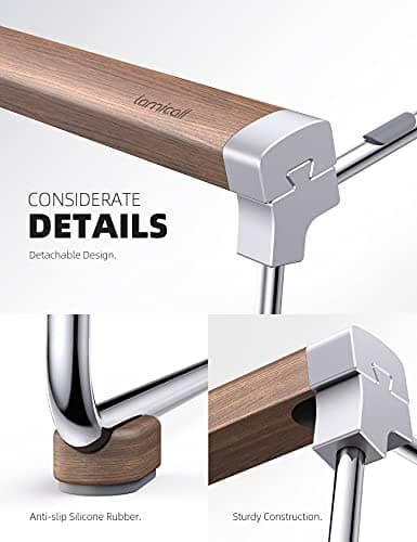 Lamicall Laptop Stand for Desk - Aluminum and Walnut Desktop Notebook Stand Holder, Ergonomic Laptops Holder for MacBook Air/Pro, Dell, Hp, Msi, Asus, Acer, Chromebook, Surface Pro and 10-16'' Laptop 6