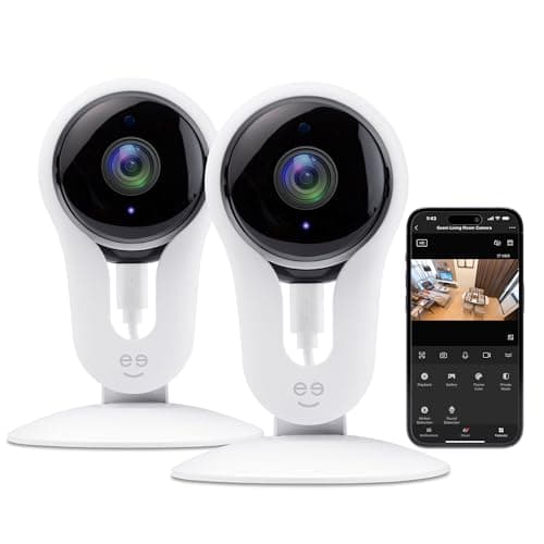 Geeni Smart Wi-Fi Security Camera with Night Vision: 1080p HD Indoor Surveillance, Motion Detection, Two-Way Audio & Alexa Compatible