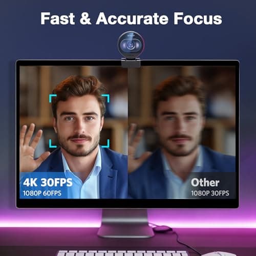 EMEET S600 4K Webcam with Tripod for Streaming - Sony 1/2.55'' Sensor, PDAF Autofocus, 1080P@60FPS, 2 Noise Reduction Mics, Built-in Privacy Cover, 73° FOV, Streaming Webcam for Product/Game/Beauty 5