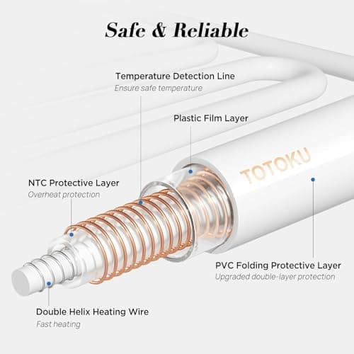Westinghouse Electric Blanket King Size, Flannel to Sherpa Heated Blanket with 10 Heating Levels & 1 to 12 Hours Auto Off, Fast Heating, Machine Washable, 100 * 90 Inch, Green 5