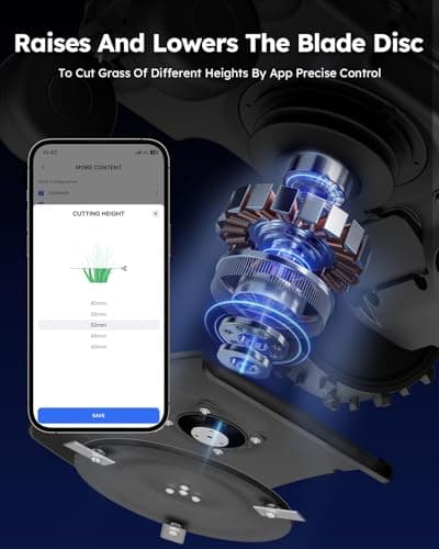 ANTHBOT Robot Lawn Mower with Max 180m Stable Boundary Wire - Recommended 550㎡, Max 900㎡, 300% Higher Efficiency of Grid-Shaped Mowing Path, Automatic Robotic Lawn Mower with Auto Mapping & Recharge 7