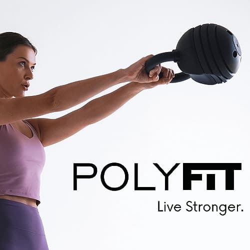 Polyfit Adjustable Kettlebell Set | 30/40/50 lbs | Kettlebell Weights for Home Gym (BLACK - 30 LB) 6