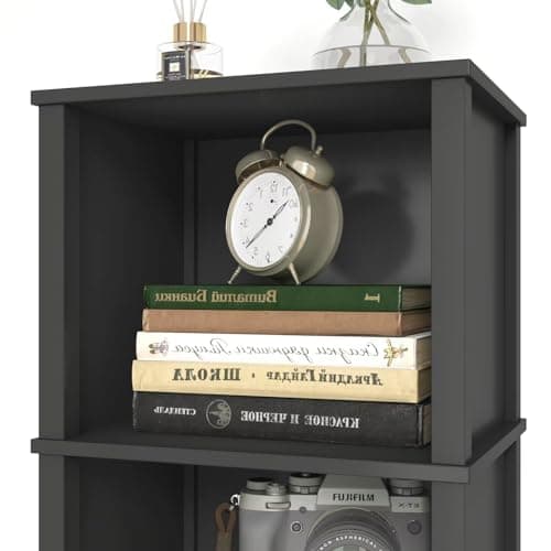 LAATOOREE 5Tier Narrow Bookshelf, 4 Cube Bookcase, Slim Corner Open Display Storage Shelf for Small Space, Living Room, Office, Bedroom 7