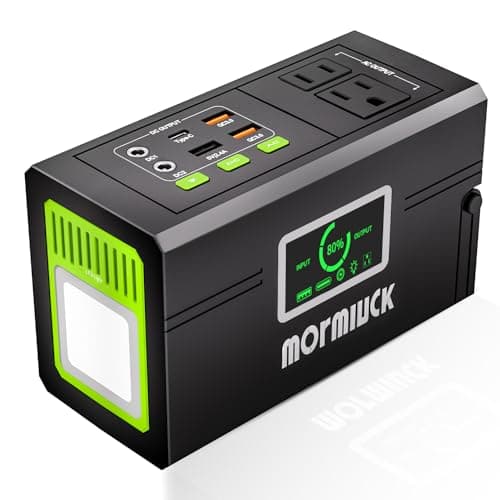 Portable Power Station 127W (Peak 200W),Solar Generator(Solar Panel Optional), 88.8Wh Power Supply with 110V AC Outlet, 1*Type-C, 2*QC3.0, Solar Powered Generator for Emergency Backup, Camping