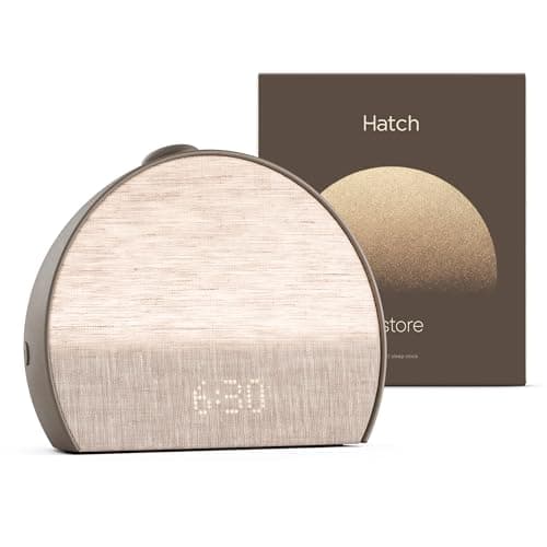 Hatch Restore 3 Sunrise Alarm Clock, Sound Machine, Smart Light (Cocoa) - White Noise, Screen-Free Sleep Routine