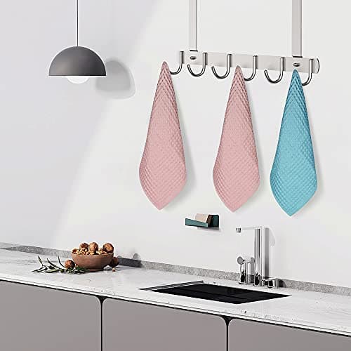 vfaejll 6 Pack Waffle Weave Dish Cloths, 13x13 Inch 100% Cotton Kitchen Towels for Washing Dishes - Super Absorbent, Quick Drying Dish Rags (Mixed Colors) 7