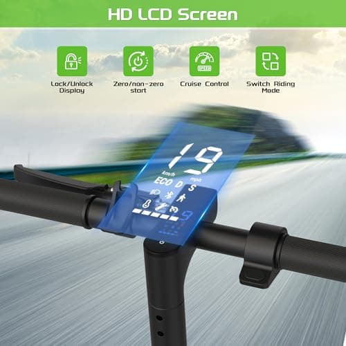 MAXSHOT Electric Scooter Adults & Big Kids, Top Speed 9/16/19/22MPH, 10/12/16/21/50Miles Range, 6.5"/8.5"/14" Tires Folding Commuter Escooter with Dual Suspension for Commuting, APP Control 6