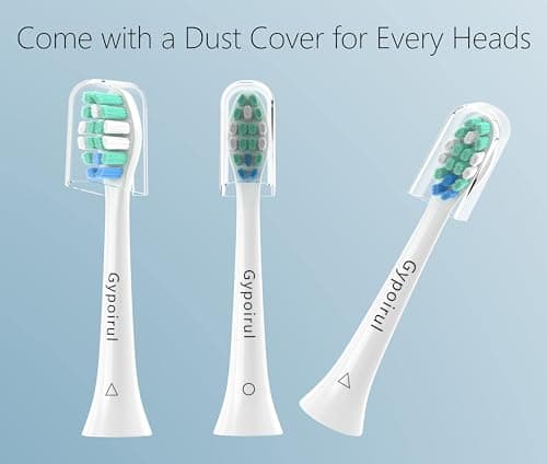 Gypoirul Toothbrush Replacement Heads Compatible with Philips Sonicare Replacement Heads, Electric Brush Head for 4100 5100 6100 9023 W Optimal Plaque Control 10 Pack, Green-blue 5