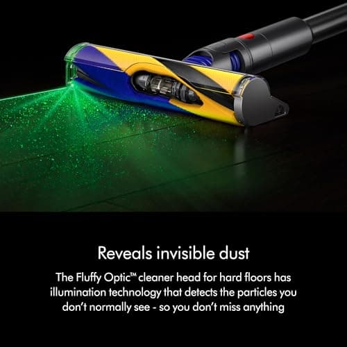 Dyson V15 Detect Plus Cordless Vacuum, Illumination Reveals dust, 240AW, 3 Power Modes, Up to 60 Minutes,² Deep Cleans Hard Floors and Carpets, Detangles pet Hair, Converts to Handheld 5