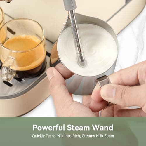 Gevi 20 Bar Espresso Coffee Machine with Burr Grinder Set | 35 Precise Grind Settings | Milk Frother for Latte Cappuccino | Professional Home Barista Kit | Gift for Coffee Lovers 5