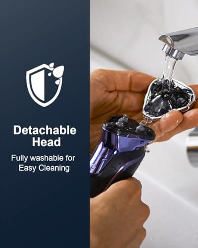 Electric Razor Electric Shaver for Men Face, with Pop Up Trimmer Waterproof Wet Dry Rechargeable Shaver Quantum 7