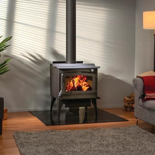 Pleasant Hearth 2,200 Sq. Ft. Wood Stove with Legs and Stainless Steel Ash Lip 9