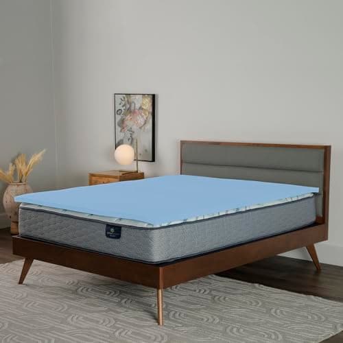 Serta Comfort Cool Memory Foam Mattress Topper, 1.5 Inch, Queen 5