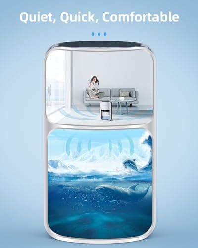 TABYIK Dehumidifiers, 42oz Dehumidifier for Bathroom with Auto Shut Off Dehumidifiers for Bedroom Wardrobe Closet Trailer RV 6