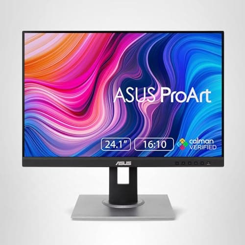 ASUS ProArt 24" Monitor - WUXGA (1920 x 1200), 16:10 Monitor, 100% sRGB/Rec.709 ΔE < 2, IPS, DisplayPort, HDMI, Calman Verified, Anti-Glare, Tilt, Pivot, Swivel, Height Adjustable - PA248QV 10