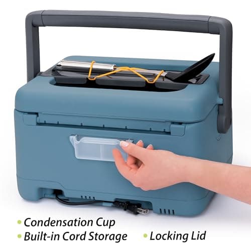 Presto 06017 8-Quart Nomad Traveling Slow Cooker, Blue 11