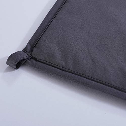 Dream Lab Plush 15lb Weighted Blanket with Removable & Washable Cover, Charcoal, 48" x 72" 11