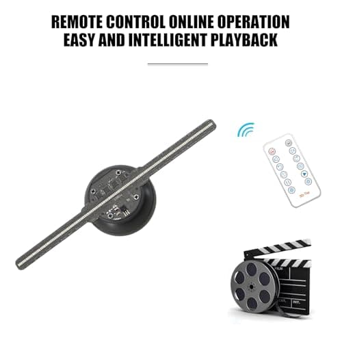 3DHologram Fan,Picture Fan Spinner with Bluetooth +Remote ,Hologram Projector HD LED with 700 Video Library ,Holographic Fan for Halloween,Home Decorations,Anime character projection,Parties 6