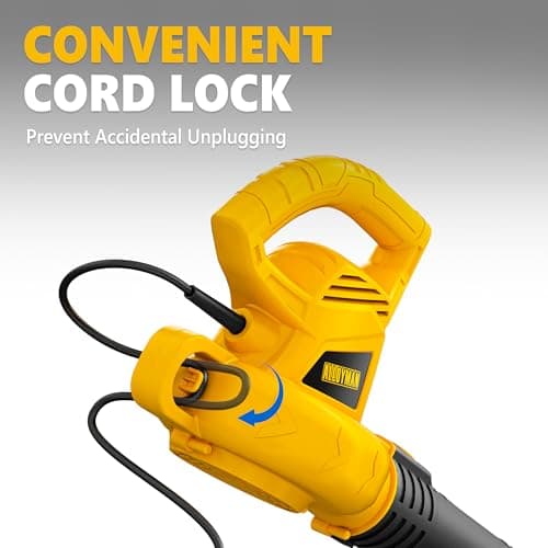 ALLOYMAN Electric Leaf Blower,7AMP Lawn Blower,130MPH Mini Leaf Blower Lightweight & Portable for Lawn Care/Snow Blowing 5