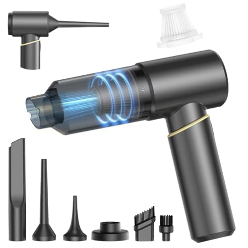 BSRCO Car Vacuum Portable Cordless, Handheld Vacuum Cordless 15Kpa, Hand Vacuum Ultra-Quiet (75dB), 21min Runtime, Lightweight (1.25 lbs) for Car, Pet Hair, Home