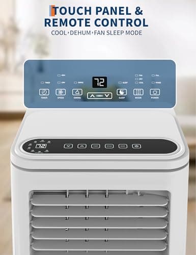 Portable Air Conditioners, 10000 BTU Air Conditioner for Room Up to 450 Sq.Ft, 24H Timer, Remote Control, Dehumidifier, 3 in-1 AC Unit with Window Kit for Bedroom, Indoor Rooms, Home Office 5