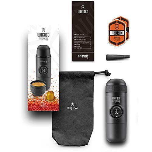 WACACO Minipresso NS, Portable Espresso Machine, Compatible Original NS Capsules, Travel Coffee Maker, Manually Operated from Piston Action 8