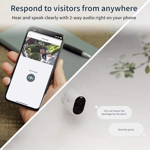 Arlo Essential Spotlight Camera - Wireless Security, 1080p Video, Color Night Vision, 2 Way Audio, White - VMC2030,1 Count (Pack of 1) 7