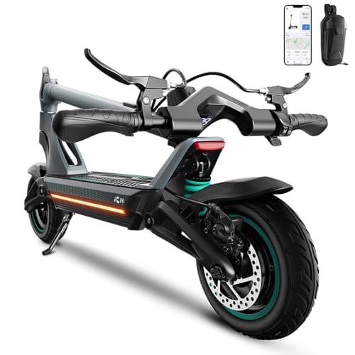 X3 Electric Scooter Adults, 800W Motor 31 MPH Top Speed Escooter, 50-Mile Long Range & 10.5" Off-Road Pneumatic Tires, Dual Brake & Dual Suspension, Foldable E-Scooter with App