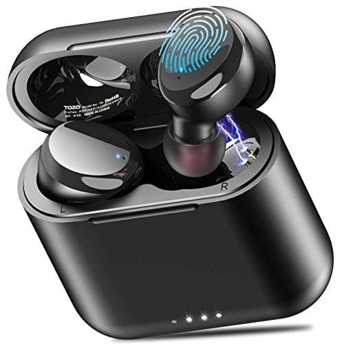 TOZO T6 Ergonomic Edition Wireless Earbuds Bluetooth 5.3 Headphones, Ergonomic Design in-Ear Headset, 50Hrs Playtime with Wireless Charging Case (Renewed)