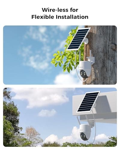 COCOCAM 24/7 Recording AOV WiFi Security Camera Outdoor Wireless with 10000mAh Battery 8W Solar Panel, 2K PTZ, 30 Meters Night Vision, AI Detection, AI Tracking, Two-Way Audio 5