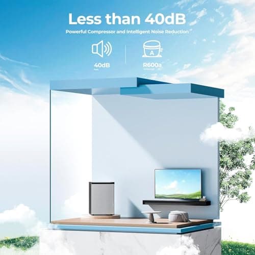 Electactic 3.0 Cu.ft Upright Freezer, Small Mini Freezer with Adjustable Thermostat, Removable Shelves, Reversible Single Door, for Bedroom/Home/Dorms/Apartment, Silver 5