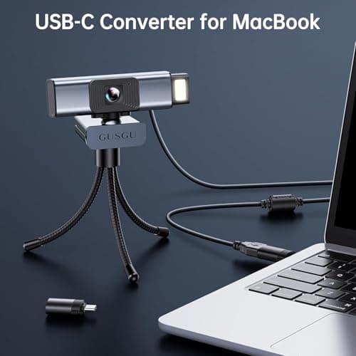 GUSGU G940 QHD 2K Webcam with Microphone and Privacy Protection, USB Plug&Play Computer Camera, Web Camera for Desktop/PC/Laptop/Mac, Streaming Camera for Video Conferencing 6