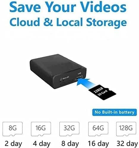 Mini Home WiFi Camera Wireless Security Camara Body Indoor Outdoor Cameras,Small Home1080P Portable Vdeo Surveillance Camaras Remote Viewing for Security with APP,with Night Vision,Motion Detection 5