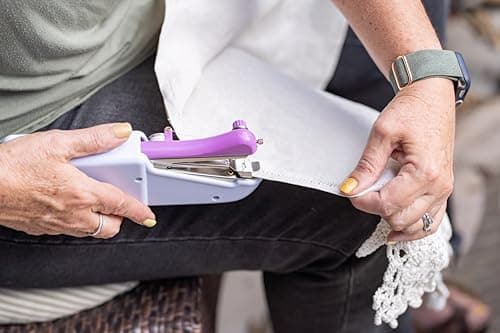 Handheld Sewing Machine – Battery Operated Stitching Machine w/USB Cable – Portable Sewing Machine for Beginners w/Instructional Videos - Mini Sewing Machine for Hemming, Repairs, & Quick Fixes 5