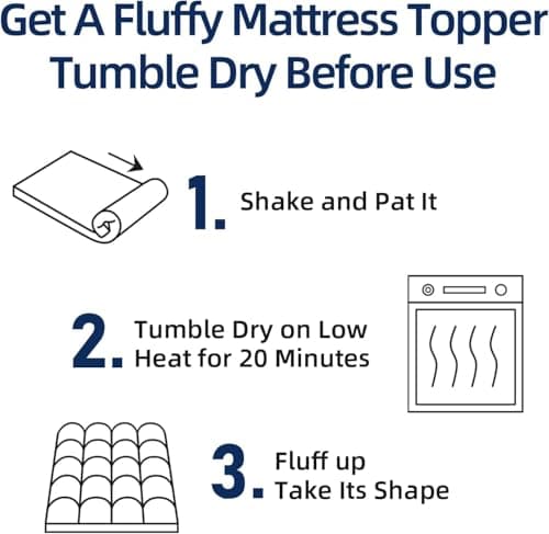 Mattress Topper King for Back Pain, Extra Thick Mattress Pad Cover, Plush Pillow Top, Deep Elastic Pocket, Grey 6