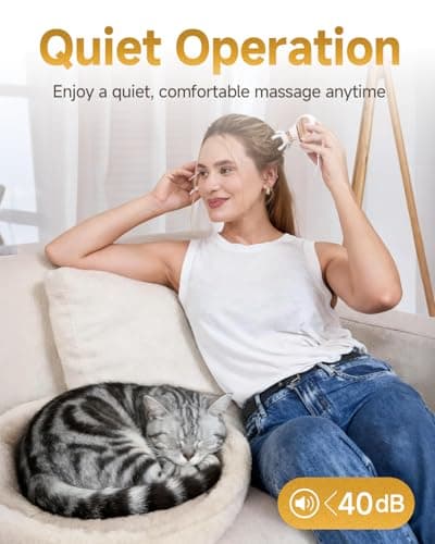 CAREKING Mini Massage Gun Travel Size, Powerful Small Massage Gun Deep Tissue for Pain Relief, Muscle Massager for Neck Shoulder Thigh Scalp Quiet Pocket Massager, FSA-HSA Eligible 6