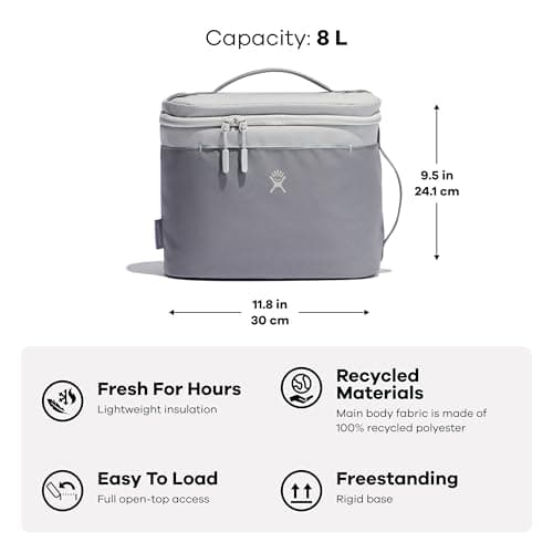 Hydro Flask Lunch Bag - Insulated Reusable Zipper Travel Lunchbox Lunchbag Food Container - Non-Toxic & BPA-Free 7