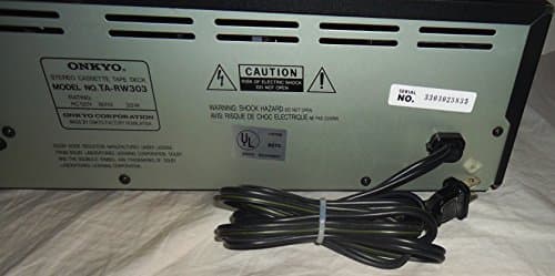 Onkyo TA-RW303 Dual Cassette Stereo Tape Deck with Auto Reverse and AV Cables Music Audio Sound - Very Rare 9