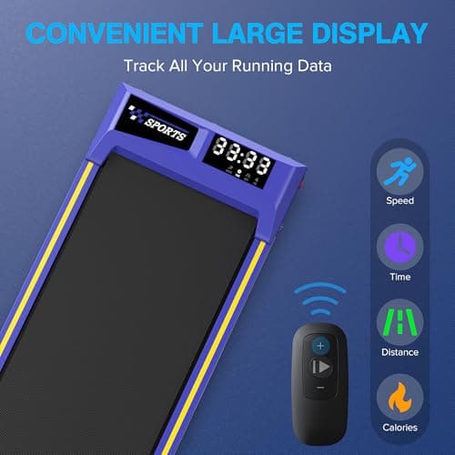 Walking Pad Treadmills, 6% Incline Treadmill for Home, 5% Decline Walking Pad 300lbs Capacity, Desk Treadmill for Office Under Desk Walking Pad for Small Spaces, Works with KINOMAP Apple Health 6