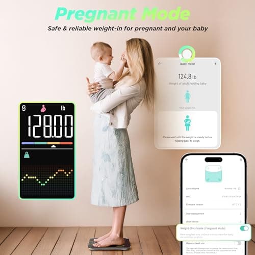 RunStar Scale for Body Weight, Smart Scale with 8-in-1 VA Display, High Precision Bathroom Digital Scale for Body Weight Heart Rate BMI Body Fat 22 Body Composition Sync APP, FSA&HSA Eligible 7