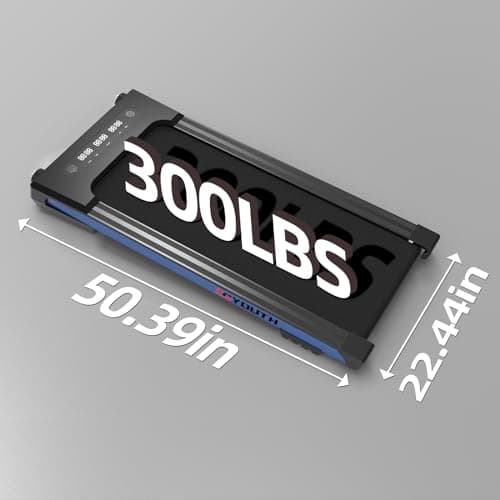 GOYOUTH 2 in 1 Under Desk Electric Treadmill Motorized Exercise Machine with Wireless Speaker, Remote Control and LED Display, Walking Jogging Machine for Home/Office Use 7