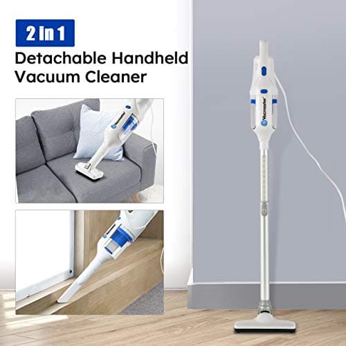 Vacmaster Corded Stick Vacuum Cleaner 2 in 1 Ultra-Lightweight 14Kpa Power Suction Handheld Vacuum Cleaner with Washable HEPA Filter for Home, Car, Pet Hair, Carpet, Hard Floor 6