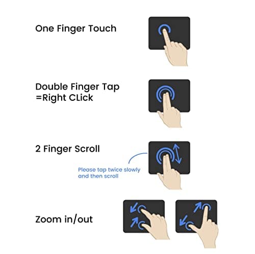 Perixx PERIPAD-504 Wired USB Touchpad, Portable Trackpad for Desktop and Laptop User, Large Size,Big 7