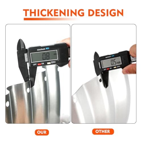 YSEJOMP 36 Inch Round Galvanized Fire Pit Ring/Fire Ring - Foldable and Perfect for Outdoor Gatherings and Campfires in The Yard/Garden/Park/Beach (3 FT Diameter, Silver) 7