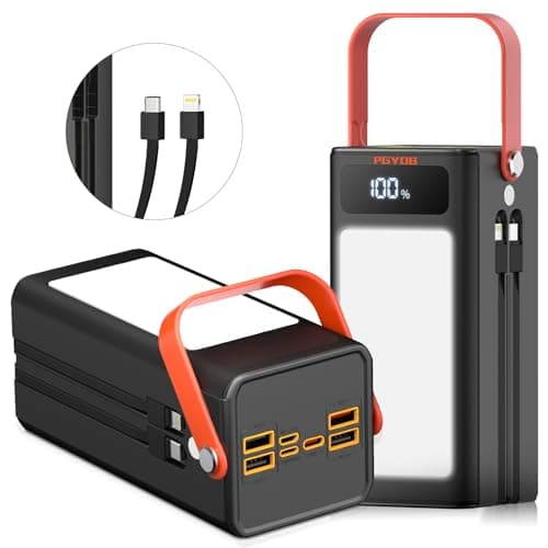 PGYOB Portable Power Bank Power Station, 27000mAh Outdoor Generator with SOS Light, Backup Battery Charger for MacBook, iPhone, Samsung, Home use, Outdoor Camping, RV Trip