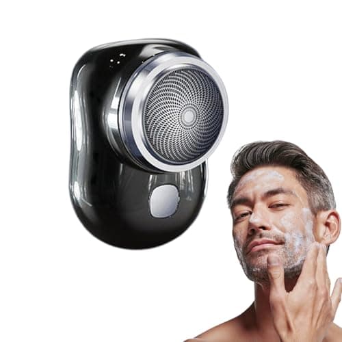 TLOPA Mini-Shave Portable Electric Shaver, Mens Electric Razors for Shaving Face, Tlopa Mini Shave, Travel Razors for Women, Suitable for Home, Car, Travel (Black)