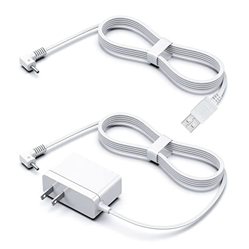 5V Round-Pin Charger, 9.8ft Safe Power Compatible with Infant Optics Baby DXR-8 Video Monitor Unit Replacement Original AC Adapter Cord (for 2019 Version DXR 8 or Later)