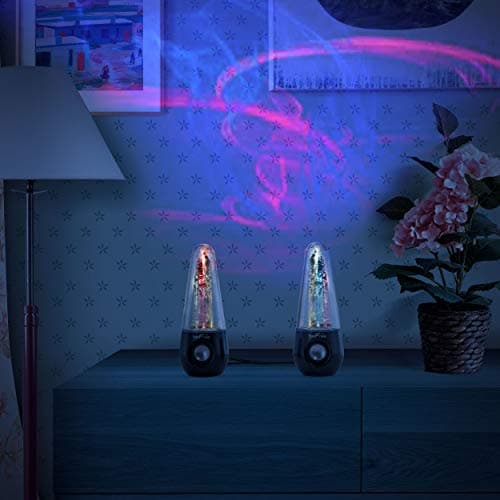 beFree Sound Bluetooth LED Dancing Water Multimedia Speakers in Black, (BFS-Shelf Speaker) 6