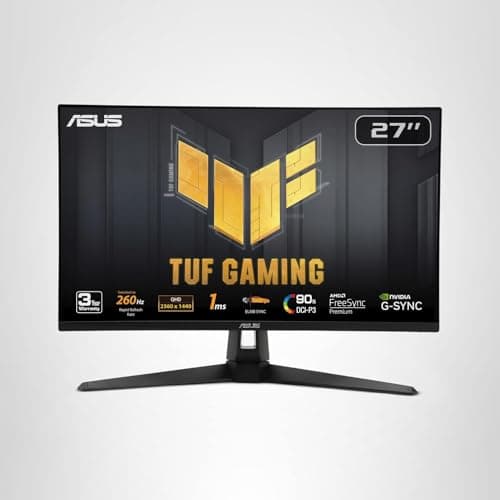 ASUS TUF Gaming 27” 1440P Gaming Monitor (VG27AQM1A) - QHD (2560 x 1440), 260Hz, 1ms, Fast IPS, Extreme Low Motion Blur Sync, Freesync Premium, G-SYNC Compatible, DisplayHDR400, 3 Year Warranty 14
