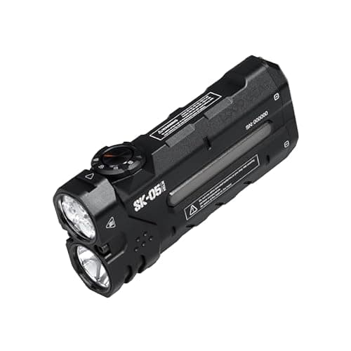 LOOP GEAR SK05 2850 LM Rechargeable Flashlight with 6000mAh Power Bank, IP68 Waterproof EDC Flashlight, Magnetic Camping Light with Flood/Spot/RGB Sidelight for Outdoor Hiking Emergency Survival Gear